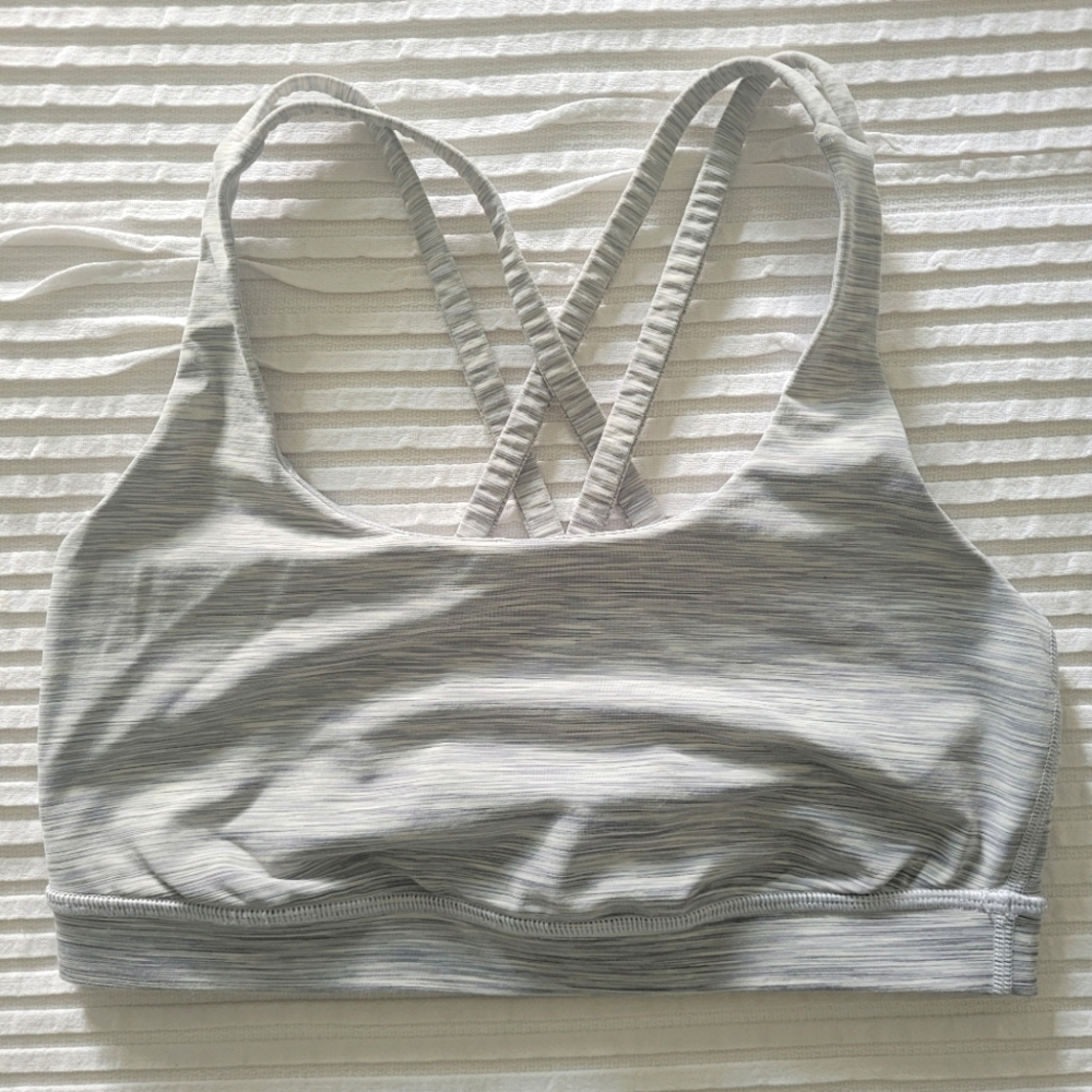 Lululemon Sports Bra, Heathered Gray, S